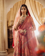 Load image into Gallery viewer, Aafrinish By Niazi Natalia Calling Asad Bin Javed Rose Pink Lehnga Lehenga Bridal Haveli
