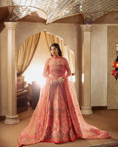 Aafrinish By Niazi Natalia Calling Asad Bin Javed Rose Pink Lehnga Lehenga Bridal Haveli