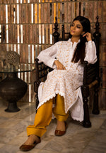 Load image into Gallery viewer, Aafrinish By Niazi Zooni Sheikh White Chikankari Kurta Hand Embroidery Vintage
