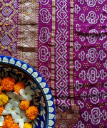 Load image into Gallery viewer, Purple Kutchi Chunri Saree
