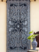 Load image into Gallery viewer, Midnight Blue dupatta on pure Georgette Chiffon
