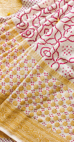 Load image into Gallery viewer, Simply Ivory Chundri Saree
