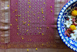 Load image into Gallery viewer, Imperial Purple Kutchi Chundri Saree
