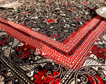 Load image into Gallery viewer, Black and Chilli Red Kantha Dupatta
