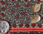 Load image into Gallery viewer, Black and Chilli Red Kantha Dupatta
