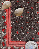 Load image into Gallery viewer, Black and Chilli Red Kantha Dupatta
