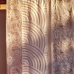 Load image into Gallery viewer, Chikan Kari Dupatta Rose Gold Zardozi, Pearl Beads and Cut Daana
