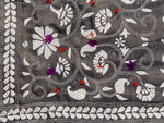 Load image into Gallery viewer, Fossil Grey Kantha Dupatta
