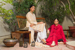 Load image into Gallery viewer, Beige Chikankari with Mirror Kurta &amp; Dupatta

